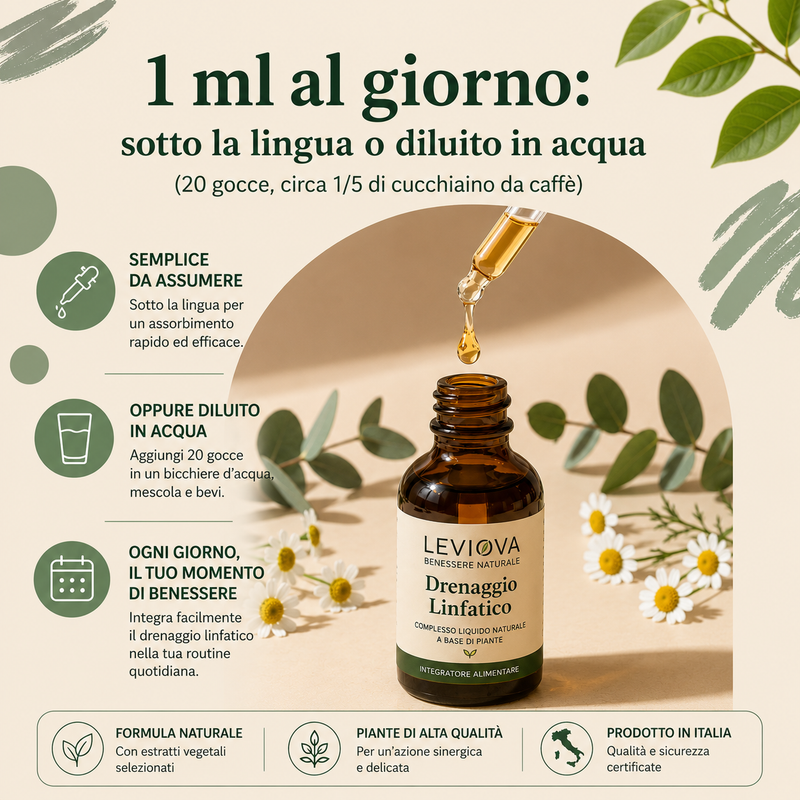 LEVIOVA™- Gocce Drenaggio Linfatico