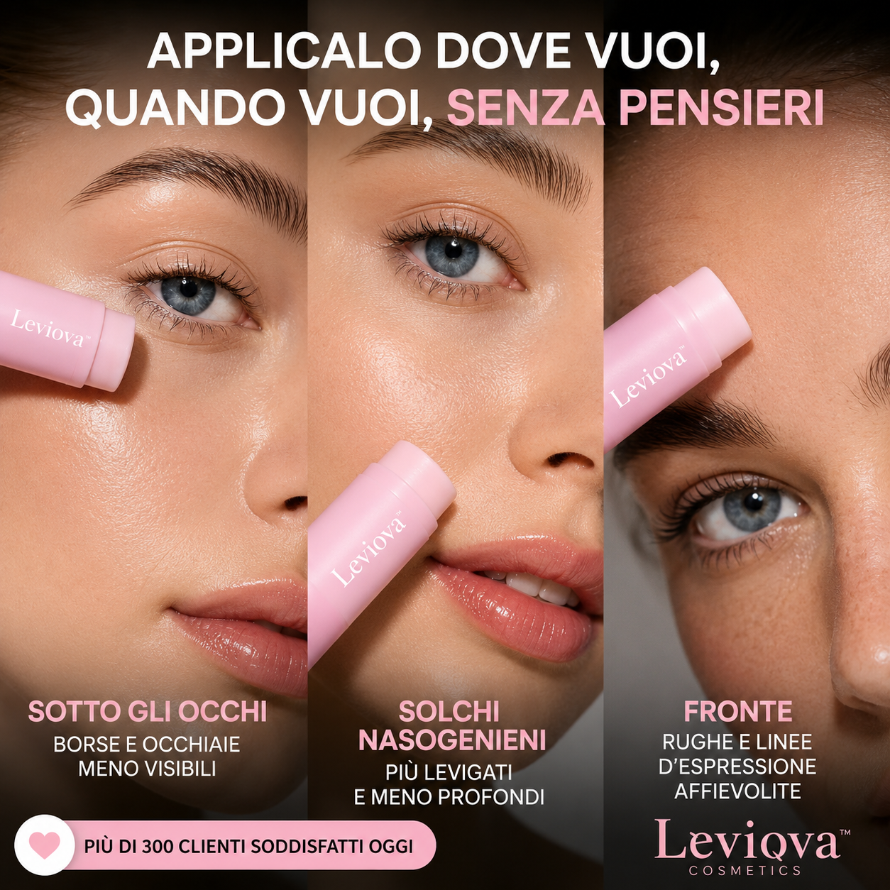 LEVIOVA™- Stick Rimpolpante al Biocollagene PDRN