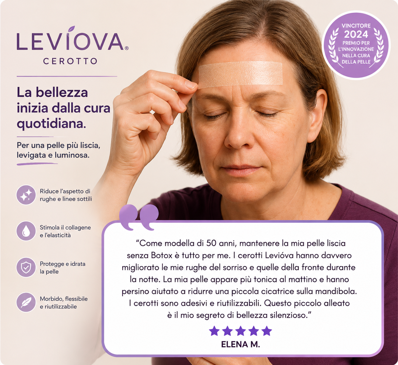 LEVIOVA™ - Fogli di collagene-siliconico