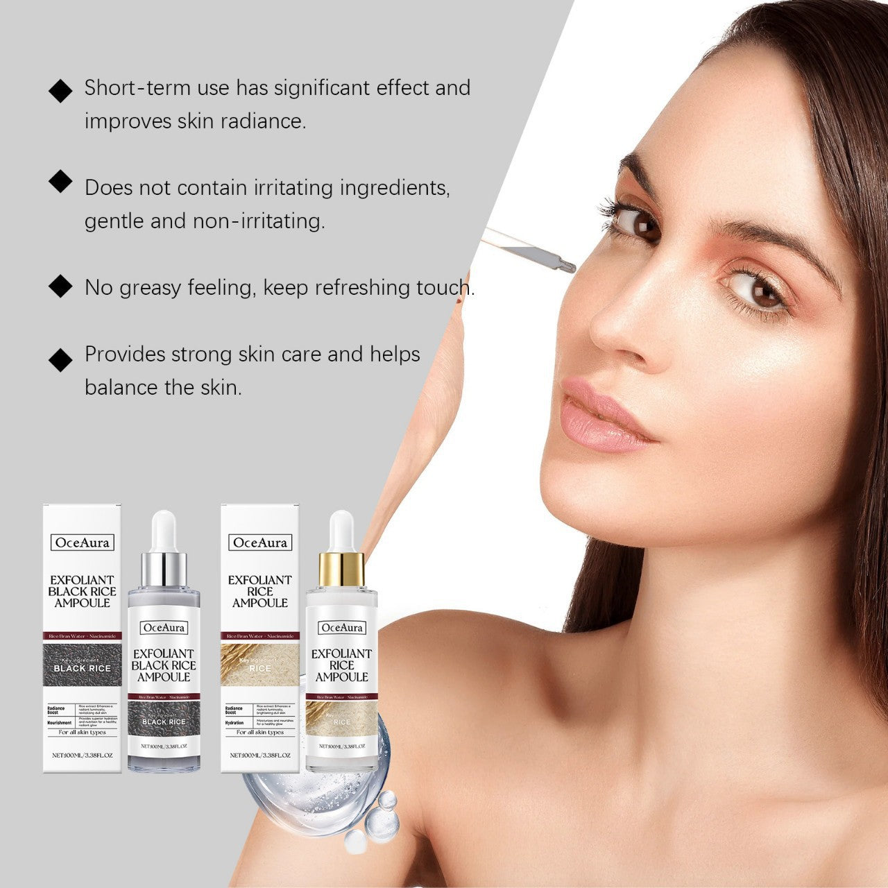 Rice Exfoliating Essence for Facial Care
